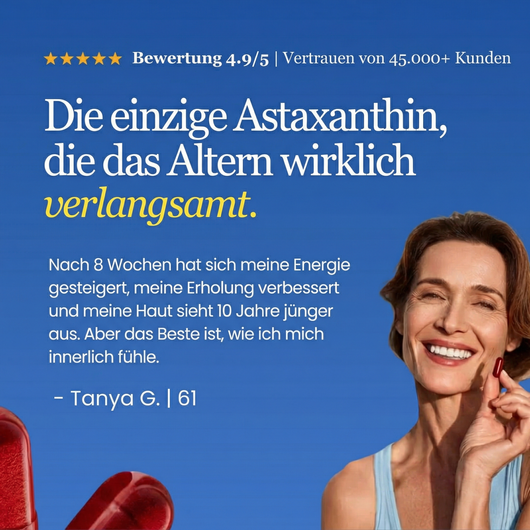 Astaxanthin - Feel Younger And Look Younger In 30 Days Or Your Money Back.